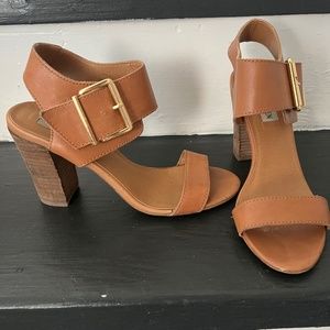 Khaki Heeled Sandal